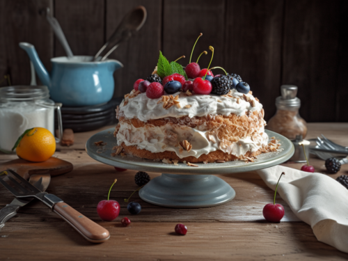 Tropical Island Birthday Cake