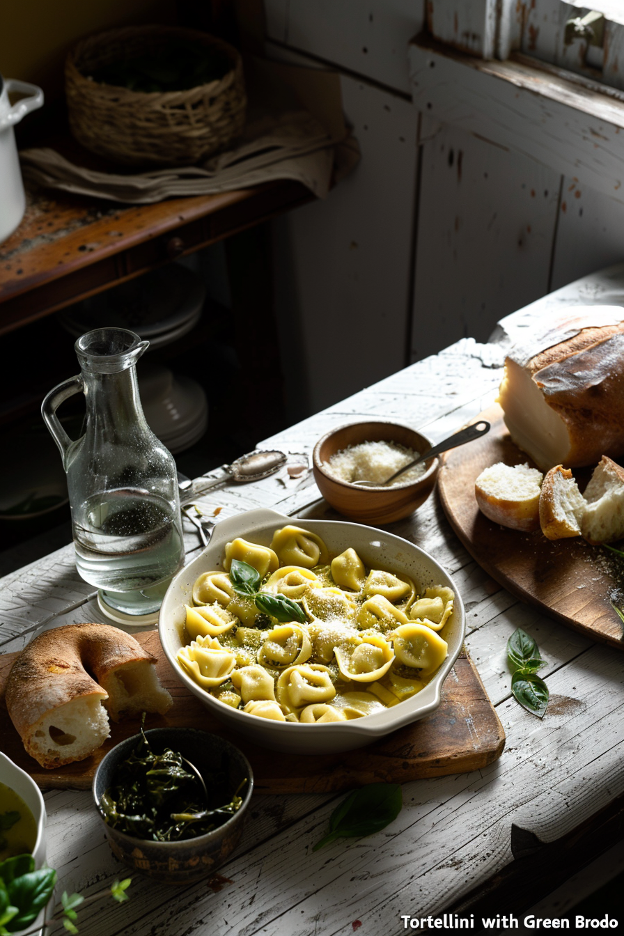 What to serve with Tortellini with Collard Green Brodo