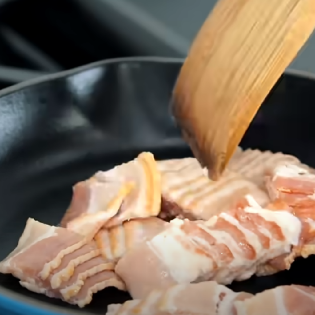 Cook the Chicken and Bacon: