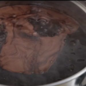 This image shows the boiling process