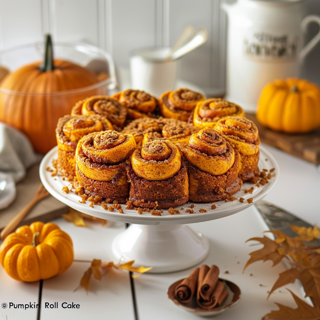 Pumpkin Cinnamon Roll Cake: A Delicious Fall Dessert Delight!