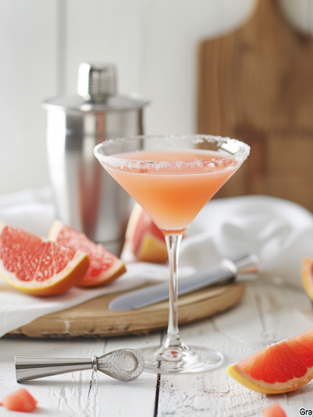 Grapefruit Martini Recipe - Beyond the Bayou Blog