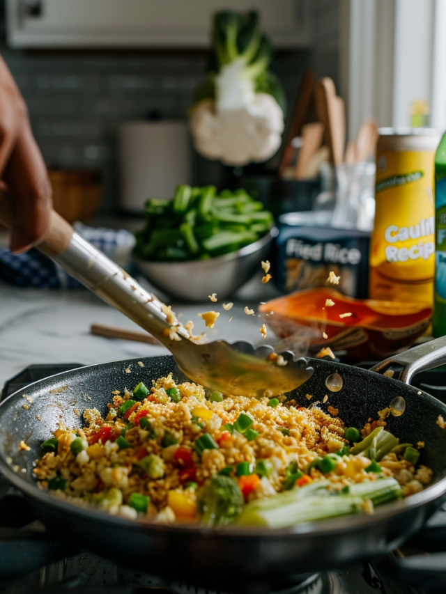 Cauliflower Fried Rice Recipe - Beyond The Bayou Blog