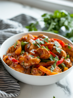 Chicken And Peppers Recipe With A Sweet And Spicy Twist!