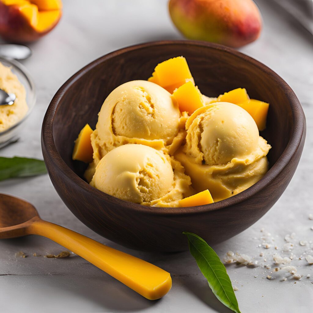 Mango Ice Cream Recipe [Creamy Scoopable Treat]