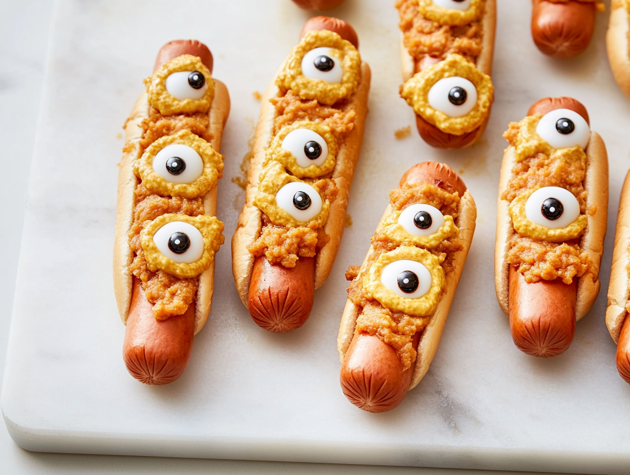 Halloween Mummy Hot Dogs is ready to serve