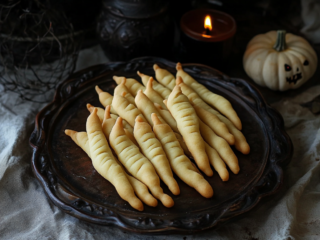 Halloween Witch Finger Cookies is ready